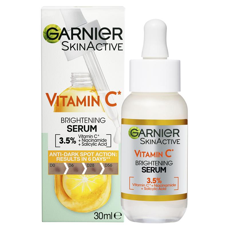 Garnier Skin 活性維生素 C 亮白精華液 30ml (黑斑 提亮)