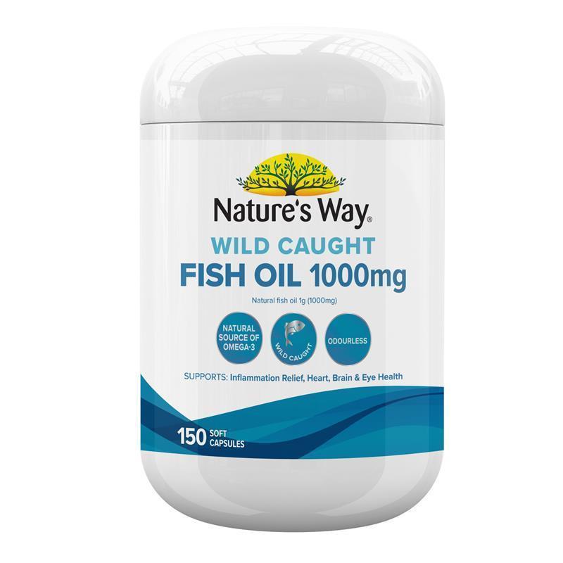 Nature's Way 野生無味魚油 1000 毫克 150 粒膠囊