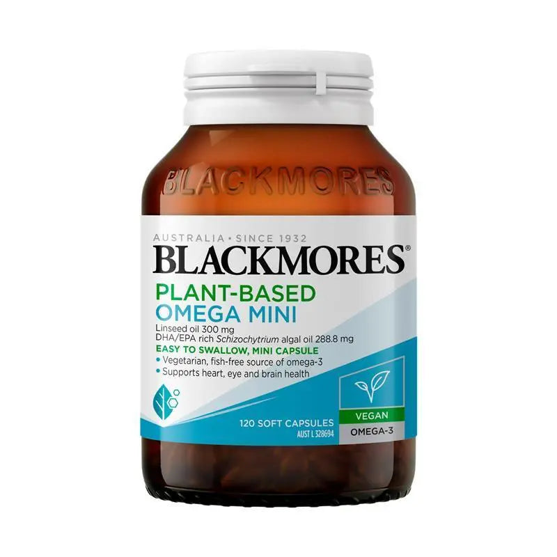 Blackmores 純素 植物性Omega-3 120 粒迷你膠囊
