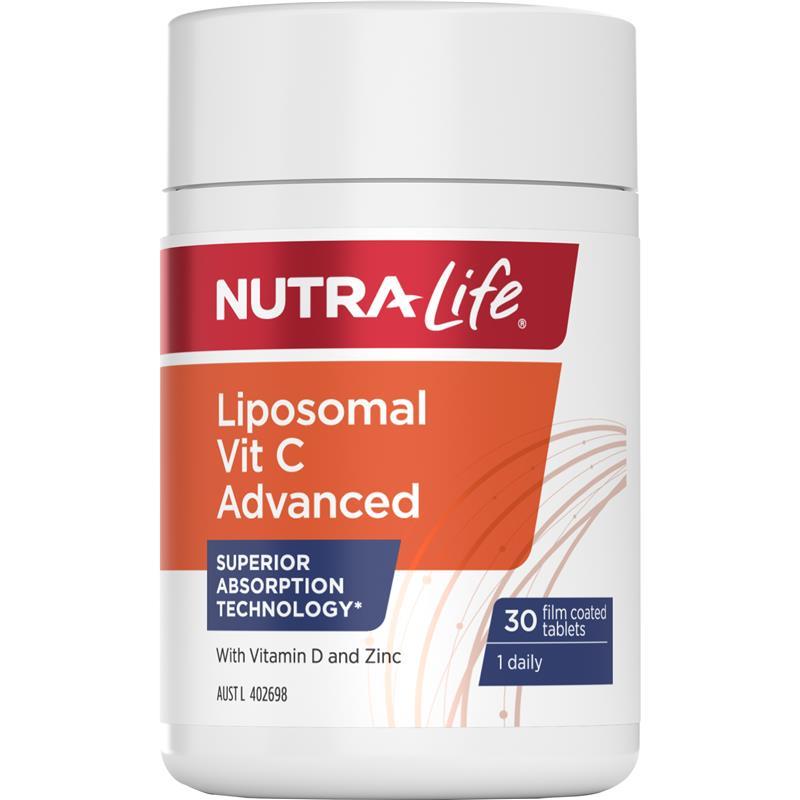 Nutra-Life 脂質體維生素 C 高級 30 顆 (更好的吸收)