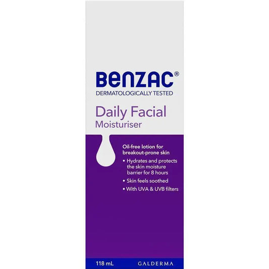 Benzac 每日臉部保濕霜 118ml (專為易長痘肌膚配製)