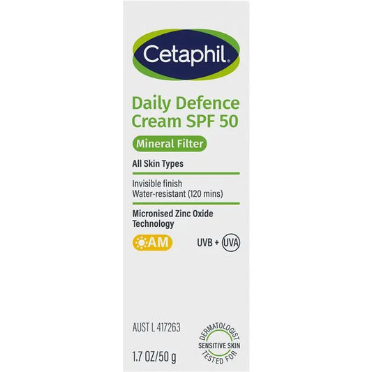 Cetaphil 每日防曬乳 SPF50 50g(120 分鐘的防水)