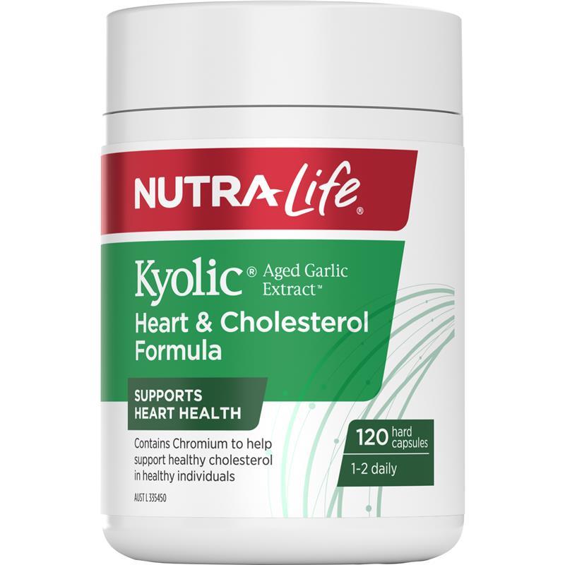 Nutra-Life Kyolic 陳蒜提取物心臟和膽固醇配方 120 顆