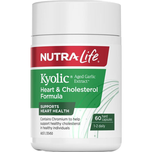 Nutra-Life Kyolic 陳蒜提取物心臟和膽固醇配方 60 粒