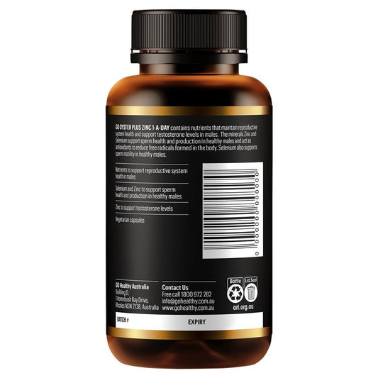 GO Healthy Oyster Plus Zinc 每日1粒 120顆膠囊 (精子健康 抗自由基 )