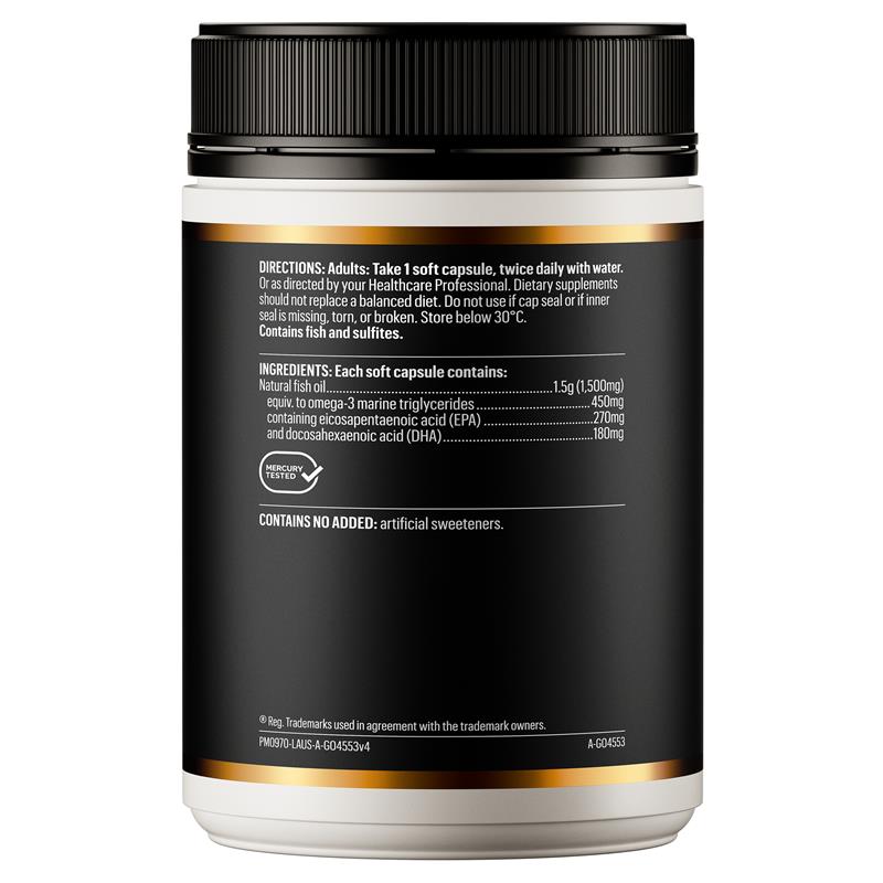 GO Healthy 魚油1500毫克無味210粒軟膠囊