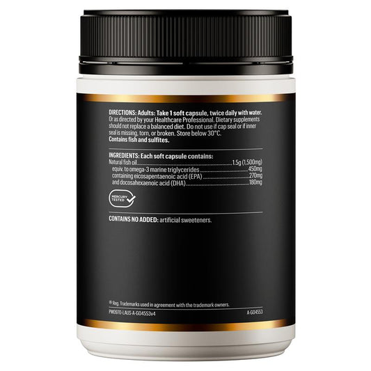 GO Healthy 魚油1500毫克無味210粒軟膠囊