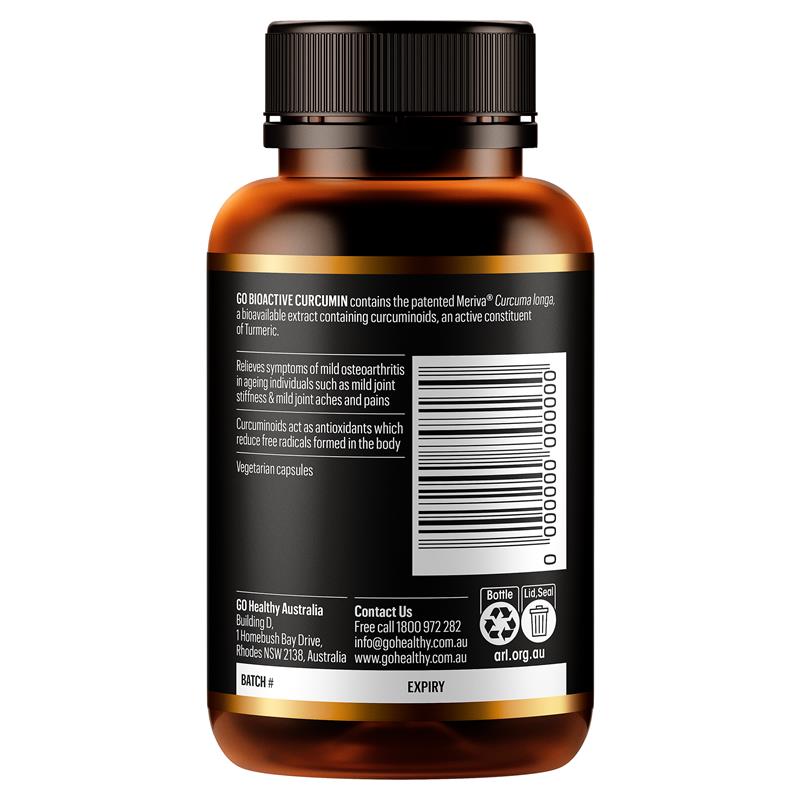 GO Healthy 生物活性薑黃素 60 粒膠囊