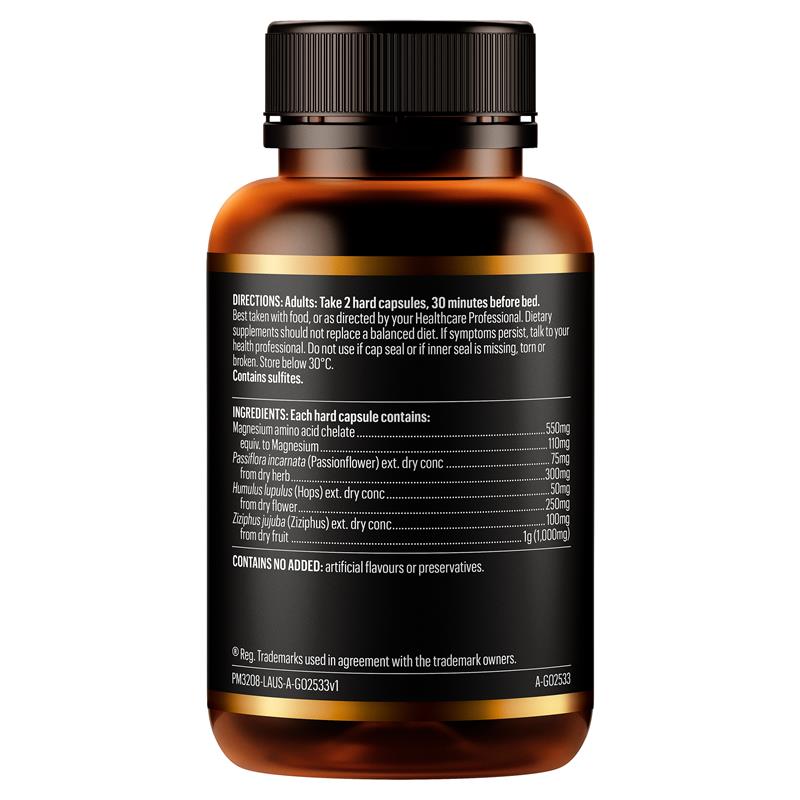 GO Healthy 鎂睡眠 60 粒素食膠囊(草本萃取)