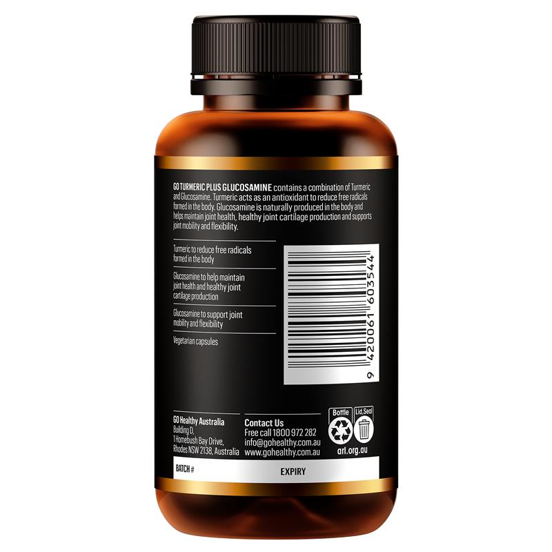 GO Healthy 薑黃加葡萄糖胺 120 粒硬膠囊