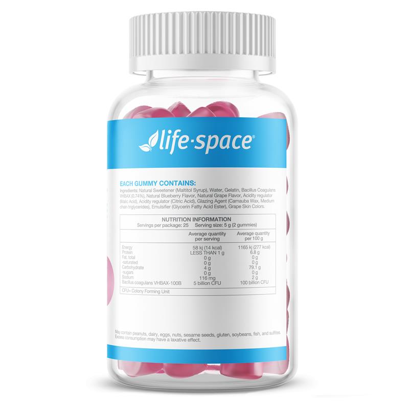 Life-Space 每日益生菌軟糖 50 粒(藍莓和葡萄口味)