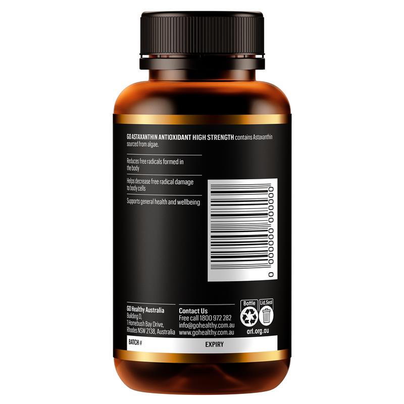 Go Healthy 蝦紅素抗氧化高強度 90 粒軟膠囊
