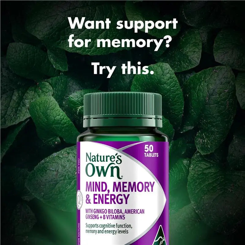 Nature's Own 認知記憶力與能量 50 顆