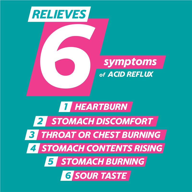 Gaviscon 緩解胃灼熱和消化不良 雙效薄荷味咀嚼片32 片裝