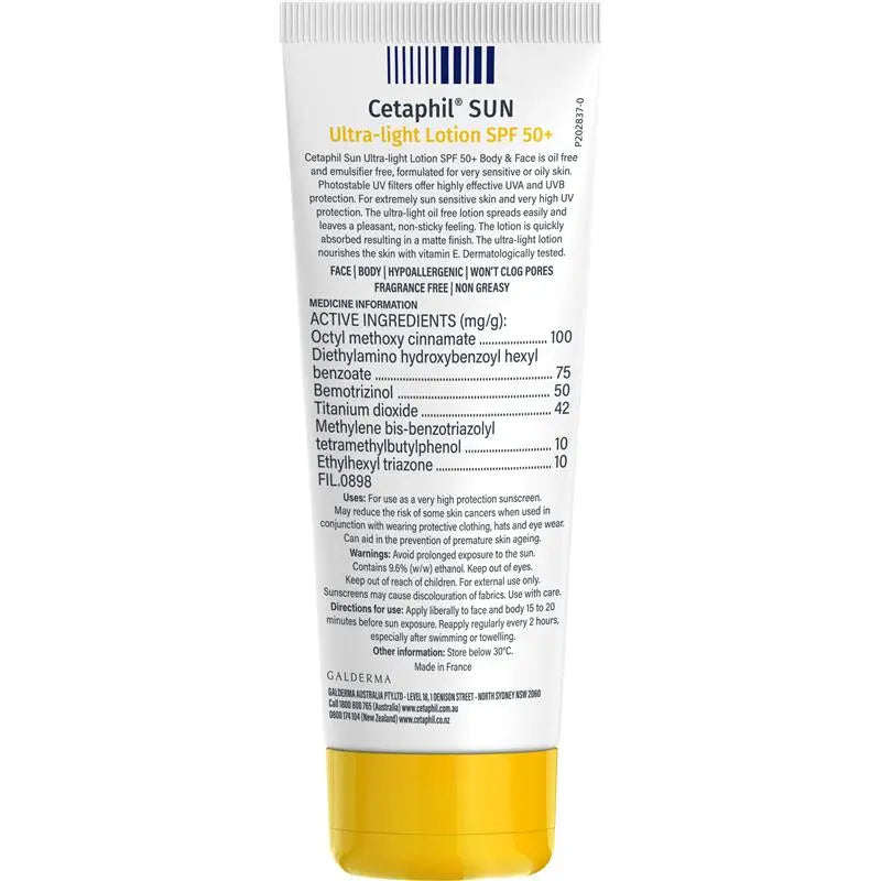 Cetaphil SPF 50+ 超輕防曬乳液 100ml