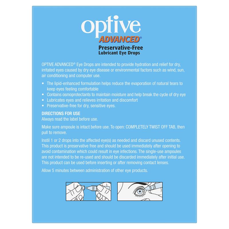 Optive 滲透保護三重功效眼藥水 30 x 0.4mL (不含防腐劑 )