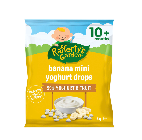 Raffertys Garden 10 個月以上寶寶 香蕉迷你優格錠 8g(點心副食品)