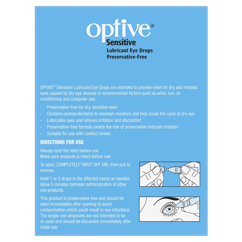 Optive 敏感滴眼液 30 x 0.4ml (不含防腐劑 )