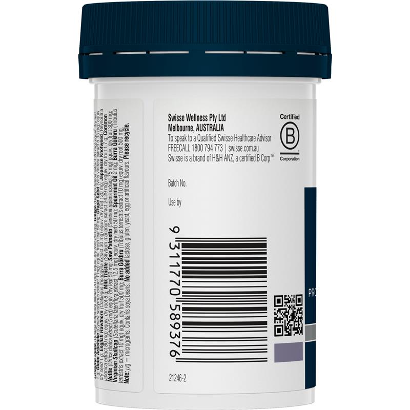 Swisse 男士銀髮族 65+歲以上複合維生素  60 顆