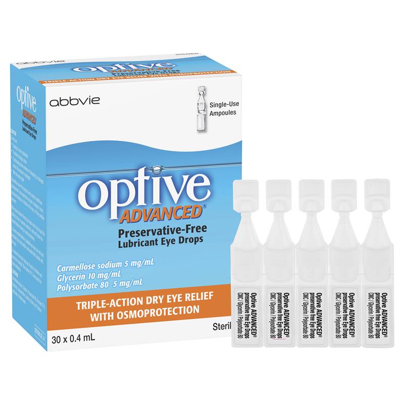 Optive 滲透保護三重功效眼藥水 30 x 0.4mL (不含防腐劑 )