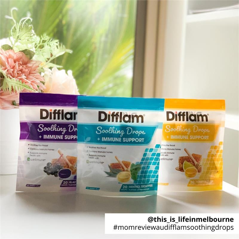 Difflam 尤加利薄荷醇舒緩潤喉糖 + 免疫支持 20 顆