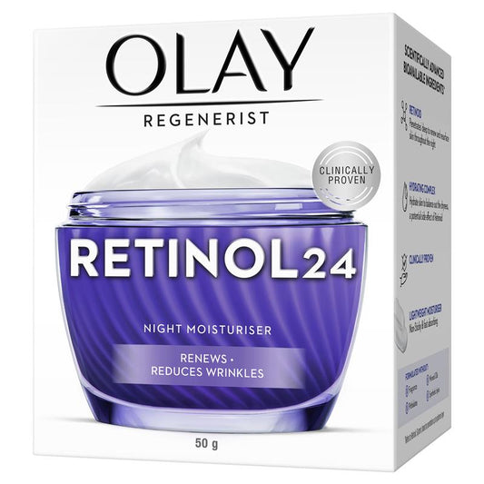 Olay Regenerist 視黃醇 24 保濕晚霜無香味 50 克
