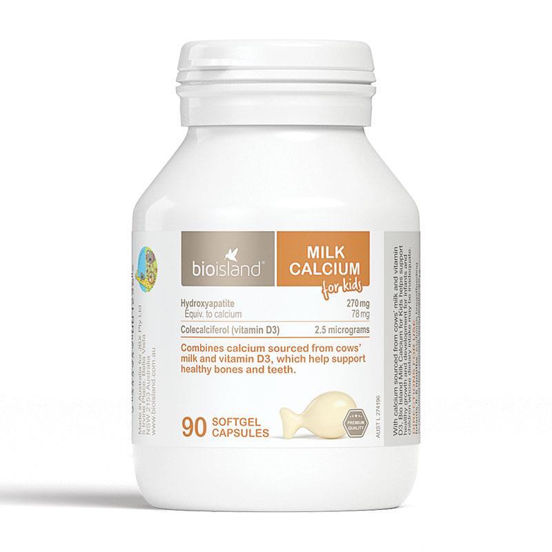 Bio Island 兒童牛奶鈣 90 粒(鈣和維生素 D3)