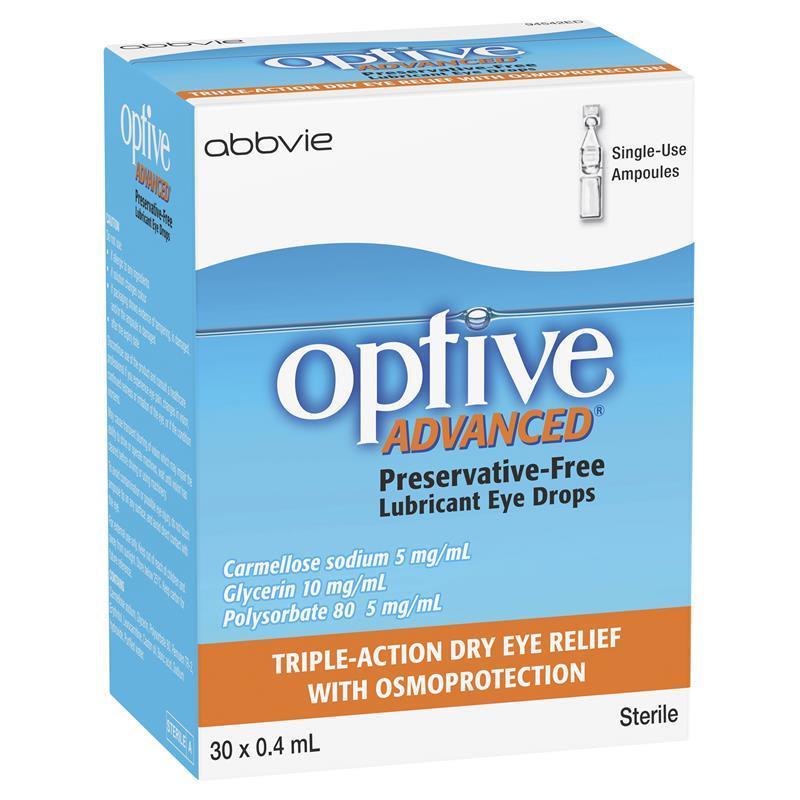 Optive 滲透保護三重功效眼藥水 30 x 0.4mL (不含防腐劑 )