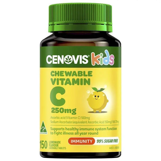 Cenovis 兒童咀嚼維生素C 250毫克 檸檬口味 150片
