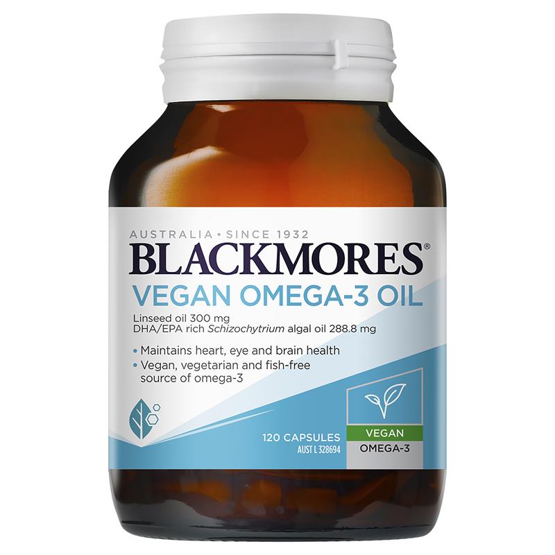 Blackmores 純素 植物性Omega-3 120 粒迷你膠囊