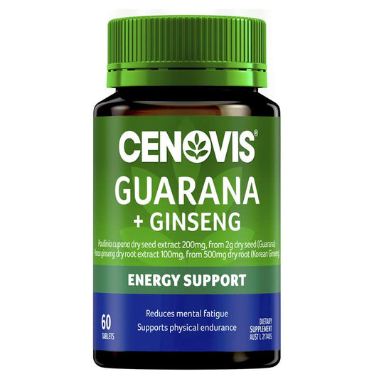 Cenovis 高麗參 + 瓜拿納果  - 60 顆 (能量和耐力)