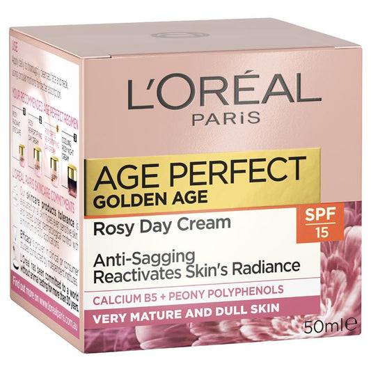 L'oreal Paris Age Perfect Golden Age 玫瑰緊緻 SPF 15日霜 50ml (牡丹多酚)