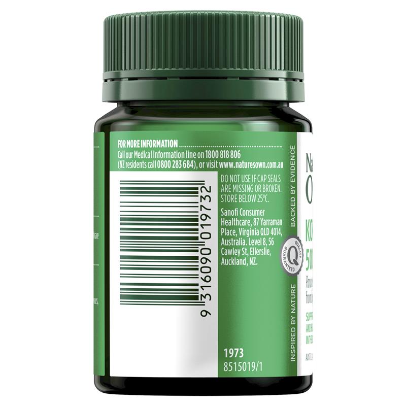 Nature's Own 高麗人參 500 mg 60 顆 (體力與耐力)