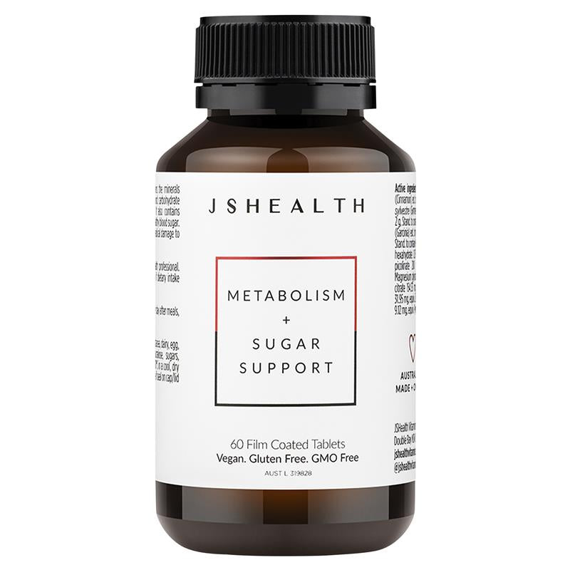JSHEALTH 新陳代謝+糖支持配方 60 顆 (糖和碳水化合物的新陳代謝)