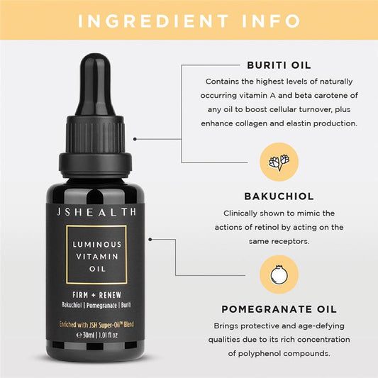 JSHEALTH 夜光滋養維他命油 30ml (緊緻彈性無痕光彩)