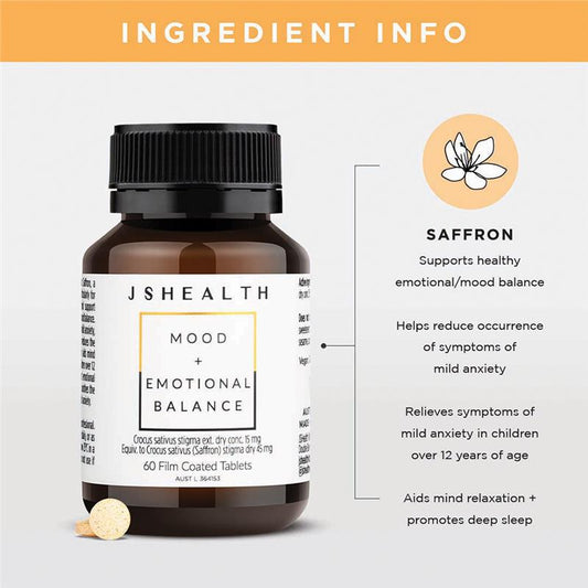 JSHEALTH 心情+情緒平衡 60 顆 (情緒健康)
