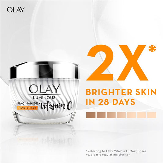 Olay 夜光煙酰胺 + 維生素 C 保濕霜 50 克 (均勻光澤亮膚)