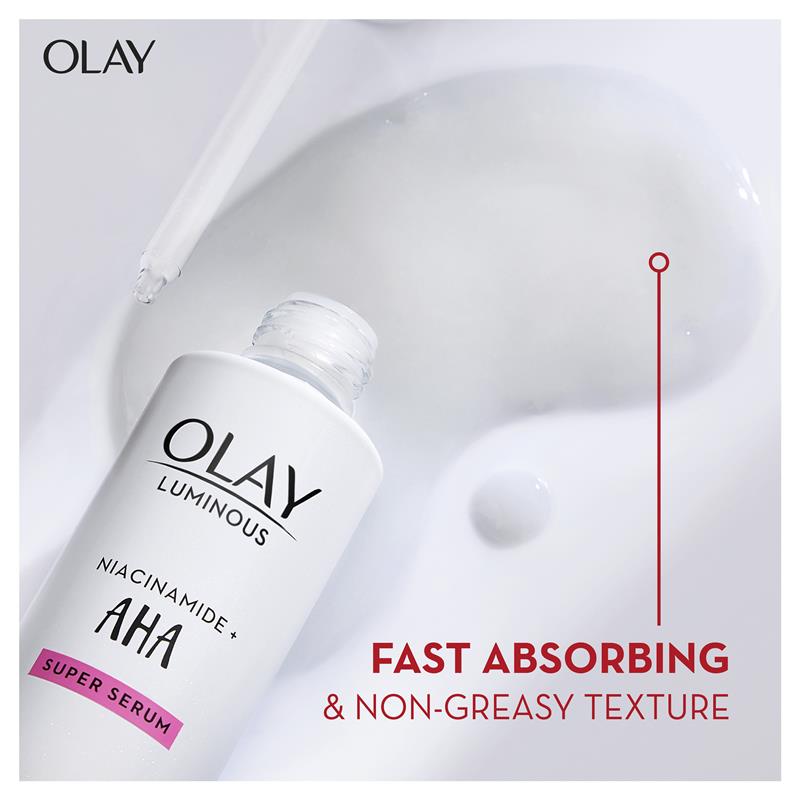 Olay 夜光煙酰胺 + AHA 臉部超級精華素 30 ml (逗斑、黃褐斑、雀斑和曬斑)