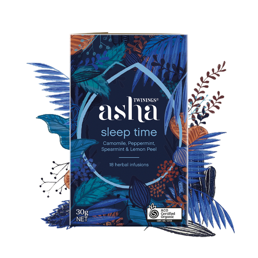 Twinings Asha 睡眠薄荷綠薄荷檸檬皮茶包 18 包 (有機)