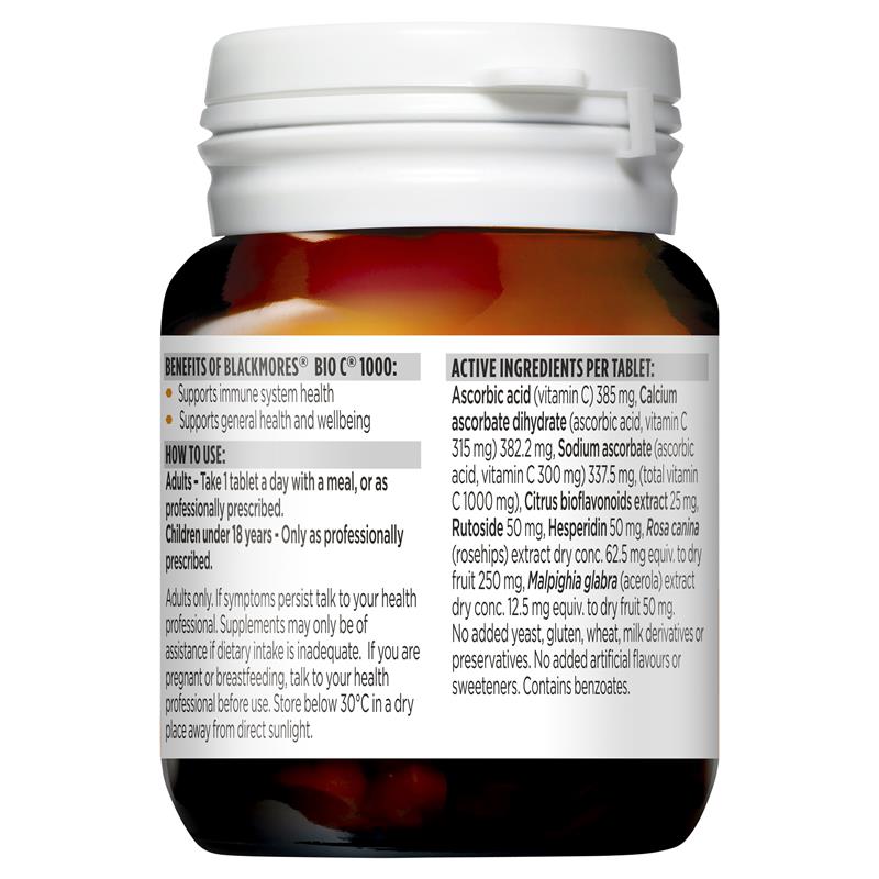 Blackmores Bio C 1000mg 維生素 C 31 顆 (含維生素P)