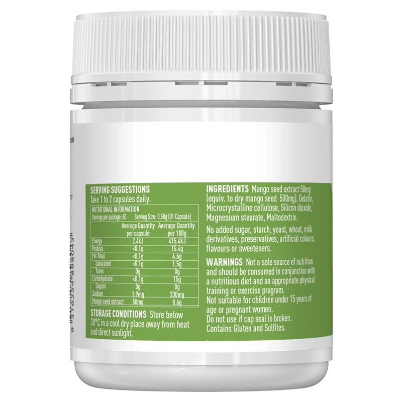 Healthy Care 非洲芒果籽提取物 50 毫克 60 粒膠囊