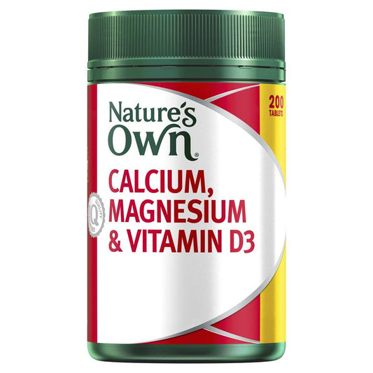 Nature's Own 鈣、鎂和維生素 D3 - 200 顆(肌肉健康骨骼強度)