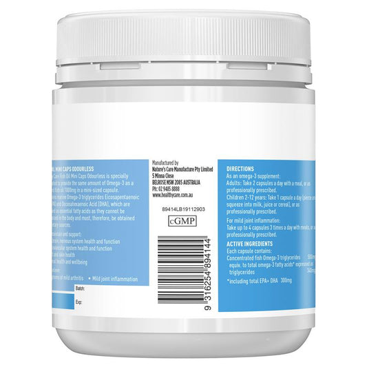 Healthy Care 雙倍強度魚油 400 粒迷你膠囊