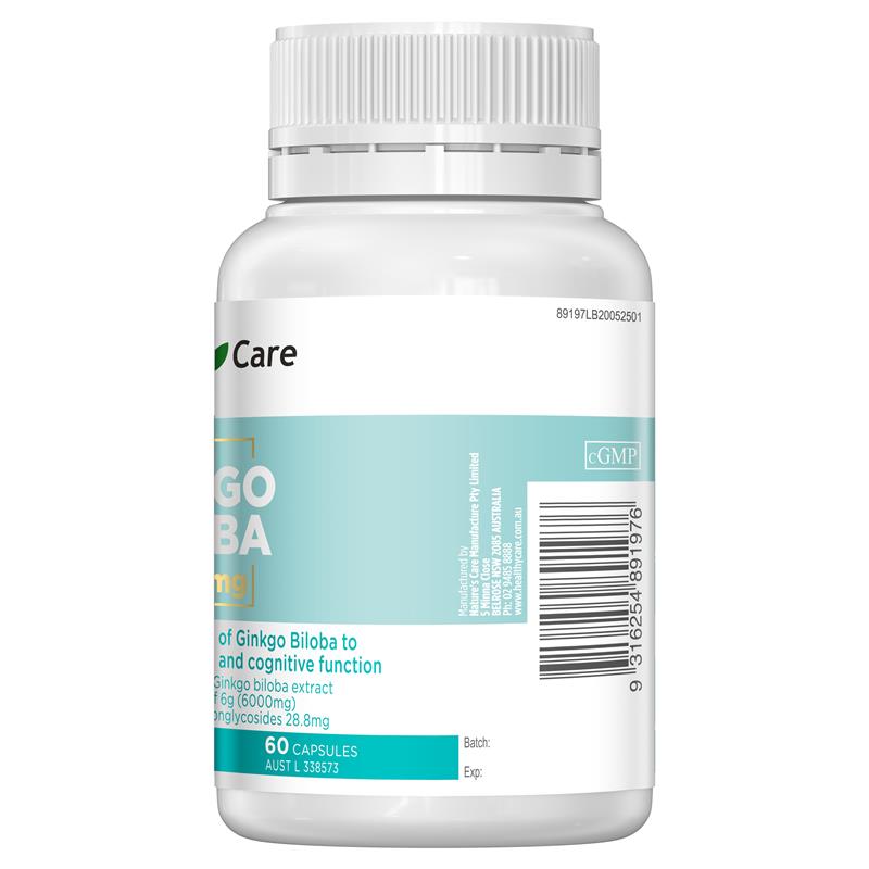 Healthy Care 銀杏葉 6000 毫克 60 顆