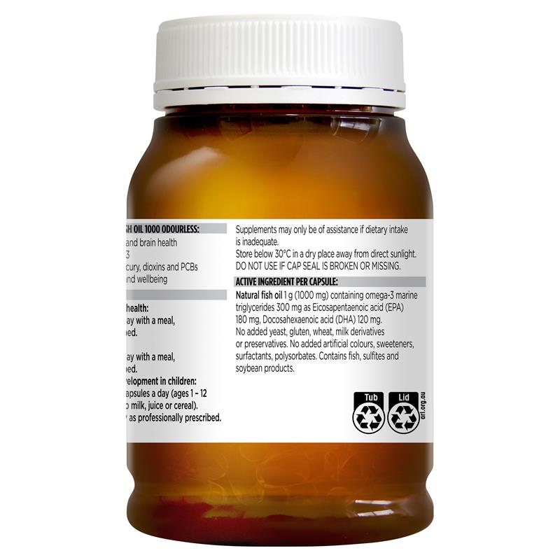 Blackmores 無味魚油 1000mg 200 粒(Omega-3)