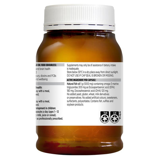 Blackmores 無味魚油 1000mg 200 粒(Omega-3)