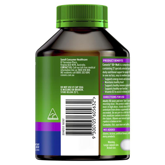 Cenovis 男士50+歲以上每日一次複合能量維生素 100 顆