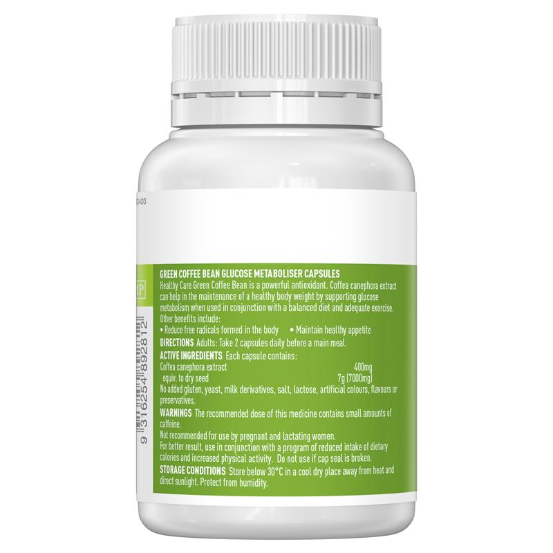 Healthy Care 綠咖啡豆 60粒 (葡萄糖代謝膠囊)
