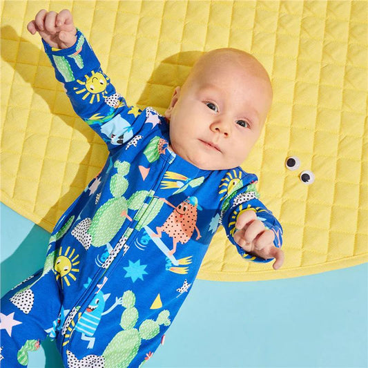 Bambi Mini Co. 認證有機棉 0 新生兒 Beaucoup 藍色