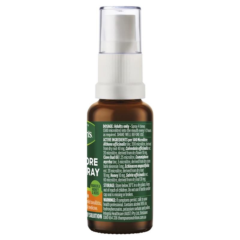 Thompson's 麥盧卡緩解喉嚨痛噴霧劑 25ml